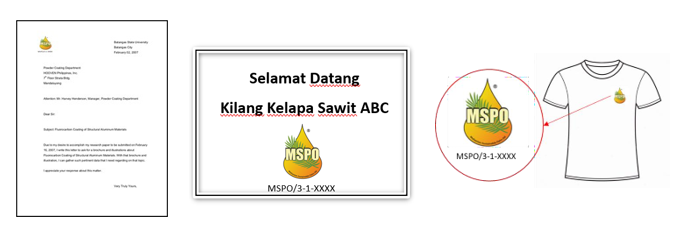 Figure 2: Example of MSPO logo off-product usage